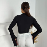 Solid Color Square Neck Tops GSZM-D25TP489