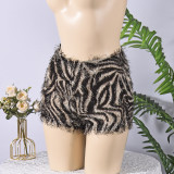 Leopard Print Tassel Shorts GFRT-32770PBY