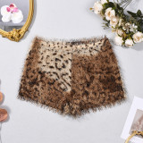Leopard Print Tassel Shorts GFRT-32770PBY
