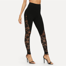 Sexy Lace Splice Sports Yoga Leggings GYOU-XL032902