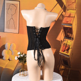 Solid Color Wrap Chest Bandage Tops GNZD-Q01451J