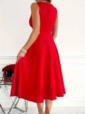 Sleeveless V-neck Fashion Dress GYOU-CX1225