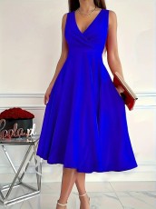 Sleeveless V-neck Fashion Dress GYOU-CX1225