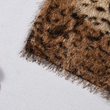 Leopard Print Tassel Shorts GFRT-32770PBY