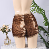 Leopard Print Tassel Shorts GFRT-32770PBY