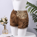 Leopard Print Tassel Shorts GFRT-32770PBY