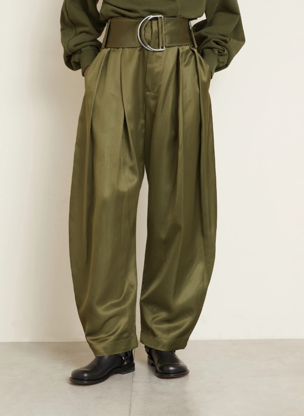 Wide-waist Belt Detachable Casual Trousers GXHF-M81023