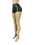 Fashion Solid Color Leather Shorts&Seven-Tenths Pants CH-25065