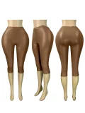 Fashion Solid Color Leather Shorts&Seven-Tenths Pants CH-25065
