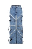 Hollow Out Holes Loose Jeans GXHF-M81011