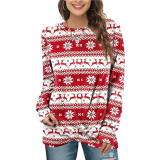 Round-neck Long Sleeve Christmas Top GYOU-CX716