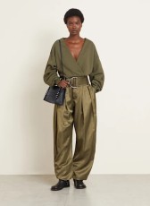 Wide-waist Belt Detachable Casual Trousers GXHF-M81023