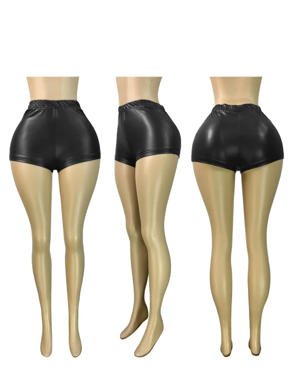 Fashion Solid Color Leather Shorts&Seven-Tenths Pants CH-25065