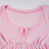 Stripe Long Sleeve T Shirt GWEN-JWJT45477