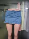 Sexy Tight Solid Color Button Denim Culottes GXHF-M0425618