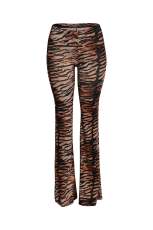 Leopard-Print Casual Flare Pants GXHF-M81022