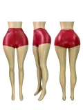 Fashion Solid Color Leather Shorts&Seven-Tenths Pants CH-25065
