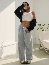 Solid Color Wide Leg Pants GYXN-73206