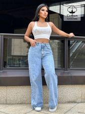 Fashion Denim Loose Straight Jeans GYXN-20805