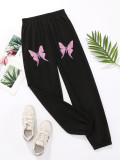 Loose Butterfly Print Sweatpants GYXN-52559