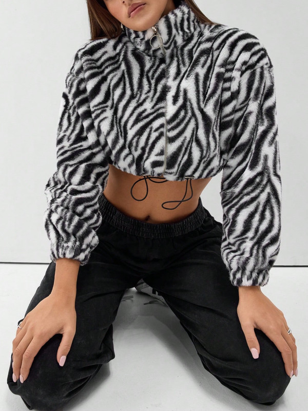 Leopard Print Thickened Plush Coats GYXN-53670