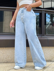 Loose High Waist Wide Leg Jeans GYXN-YT170