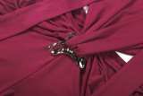 Sleeveless Deep V Neck Hollow Out Jumpsuit GZJQ-K25Q85957