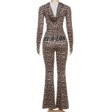 Letter Print Hooded Long Sleeve Pants Set GSLF-K25S83409