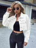 Fashion Long Sleeve Denim Short Coats GYXN-10022