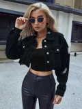 Fashion Long Sleeve Denim Short Coats GYXN-10022