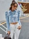 Long Sleeve Lapel Denim Short Coats GYXN-30321