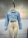 Fashion Long Sleeve Denim Short Coats GYXN-10022