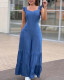 Ruffles Sleeveless Wide Leg Jumpsuit GJMF-97751
