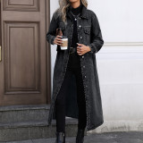 Long Sleeve Loose Denim Long Coats GYXN-20807