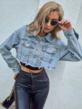 Fashion Long Sleeve Denim Short Coats GYXN-10022