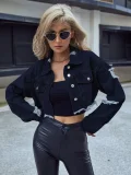 Fashion Long Sleeve Denim Short Coats GYXN-10022