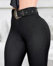 Fashion Belt Pencil Pants GJMF-97752