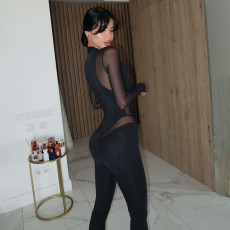 Sexy See Through Mesh Jumpsuit XEF-K25Q82530