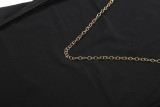 Sexy Backless Chain Long Sleeve Maxi Dress XEF-K25D86126