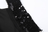 Backless Hollow Out Sequin Maxi Dress XEF-K25D84818