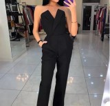 Solid Color Off Shoulder Tube Top Jumpsuit GJMF-96689