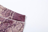 Letter Print Print Zipper Tight Two Piece Pants Set XEF-K25S86708