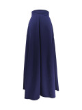 Solid Color High Split Long Skirt ZDF-33103