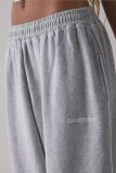 Solid Color Embroidery Loose Sport Pants QOUY-6067