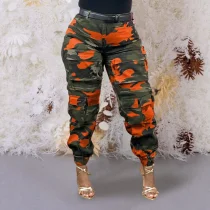 Camouflage Print High Waist Pants GSMJ-8025