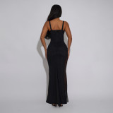 Sling Backless Fitted Fishtail Dress CYA-902051