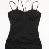 Sling Backless Fitted Fishtail Dress CYA-902051