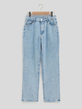 High Waist Straight Jeans GYXN-20613