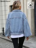 Loose Long Sleeve Denim Jackets Coats GYXN-20221