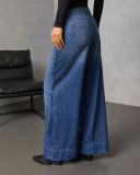 Casual Washed Loose Straight Jeans GYAN-89340